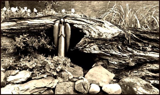 angel on christmas card - 2017